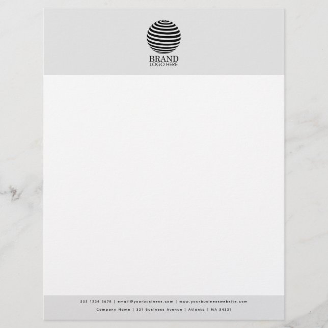 Personalized Business Logo Letterhead Template (Front)