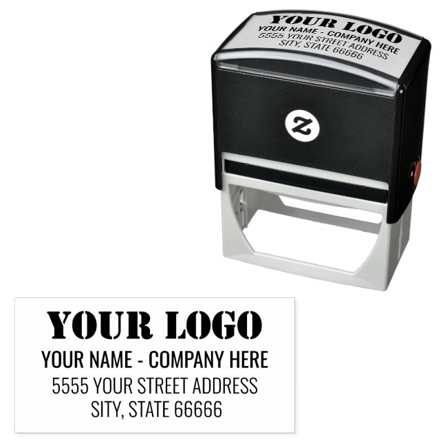 Personalized Business Logo Name Address Stamp (In Situ)