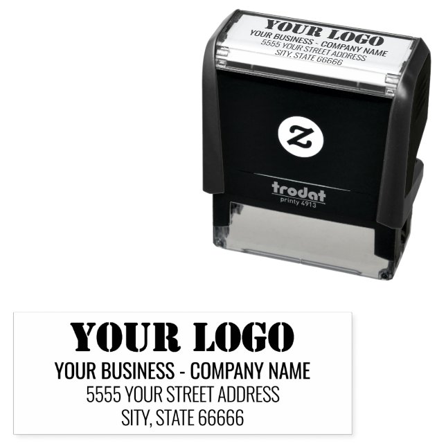 Personalized Business Logo Name Address Stamp (In Situ)