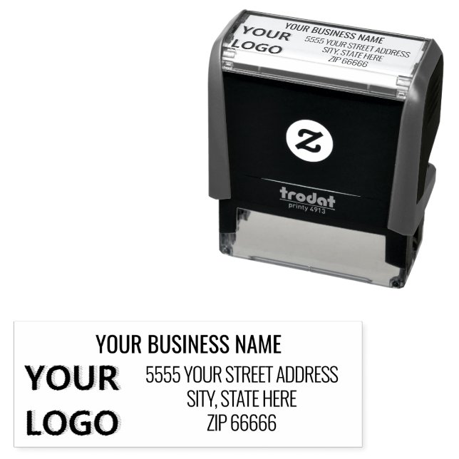 Personalized Business Logo Name Address Stamp (In Situ)