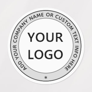 Personalized Business Logo Name Custom Text Labels