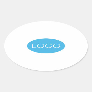Personalized Business Logo Oval Sticker