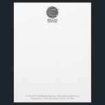 Personalized Business Logo Professional Letterhead<br><div class="desc">A classy business logo design with your business details. Perfect for small and large corporate businesses. Professional and clean design.</div>
