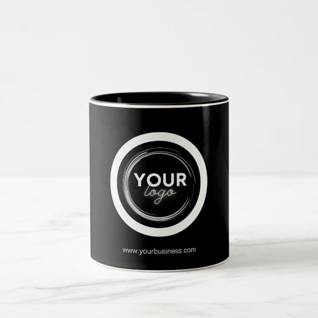Personalized Business Logo Promotional Two-Tone Coffee Mug (Center)