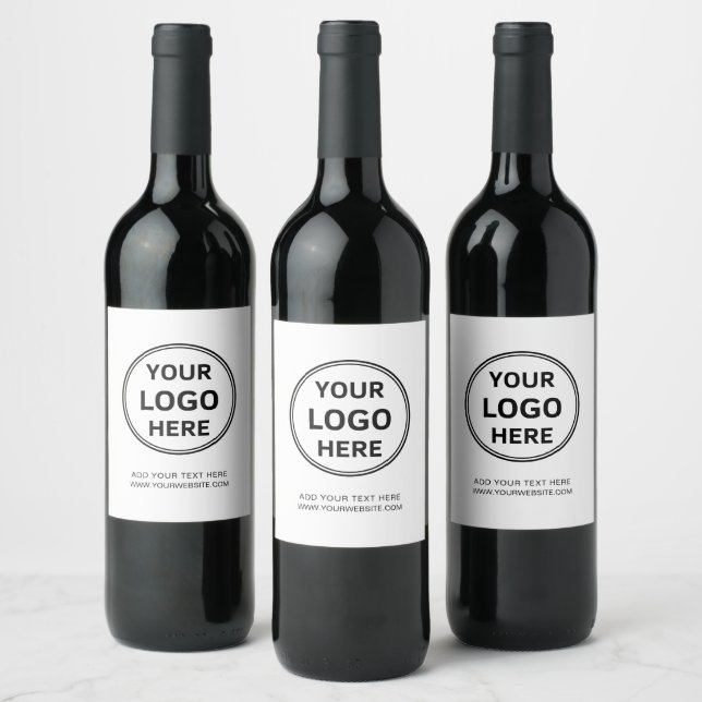 Personalized Business Logo Promotional Wine Label (Bottles)