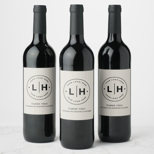 Personalized Business Logo Promotional Wine Label (Bottles)
