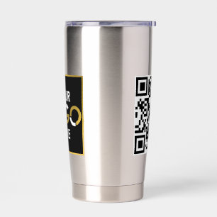 Personalized Business Logo QR Code Promotional Insulated Tumbler