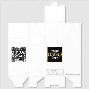 Personalized Business Logo QR Code Promotional Roasted Coffee