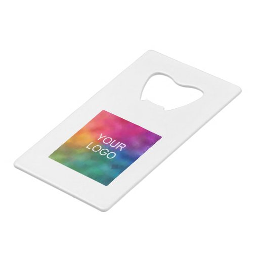 Personalized Business Logo QR Code Url Template Credit Card Bottle Opener