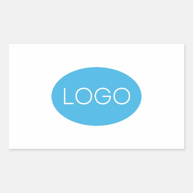 Personalized Business Logo Rectangular Sticker (Front)