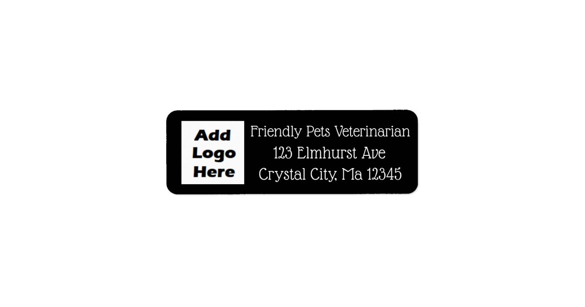 Personalized Business Logo Return Mailing Label | Zazzle