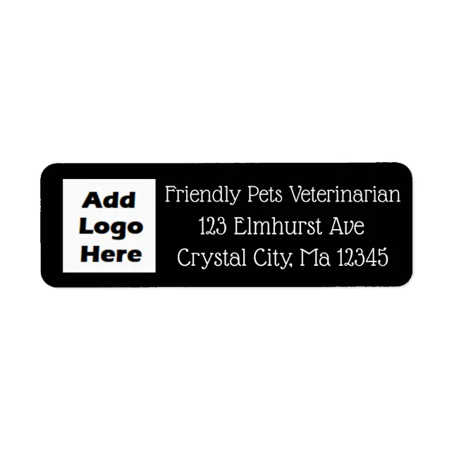 Personalized Business Logo Return Mailing Label | Zazzle
