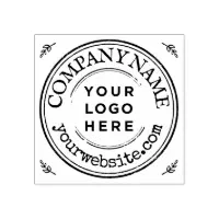 Personalized Business Logo Round Rubber Stamp