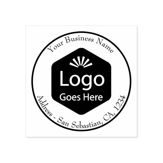 Personalized Business Logo Rubber Stamp (Imprint)