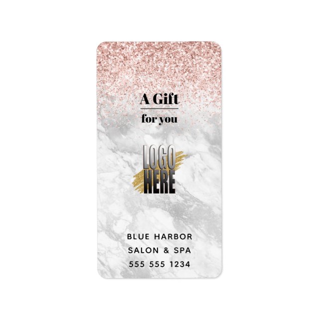 Personalized Business Logo Sanitizer  Label (Front)