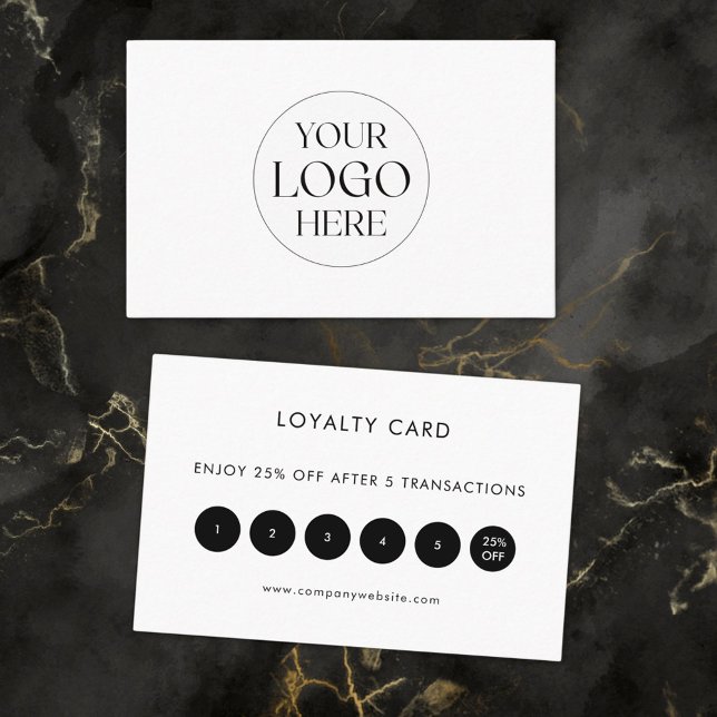 Personalized Business Logo Simple Appointment Card (Front and Back)