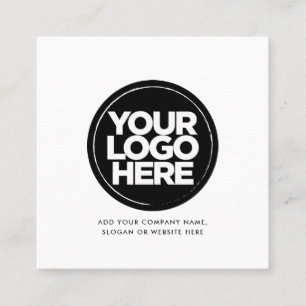 Personalized Business Logo Square Business Card