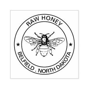 Personalized Business Logo Stamp- Bees Stamper Rubber Stamp