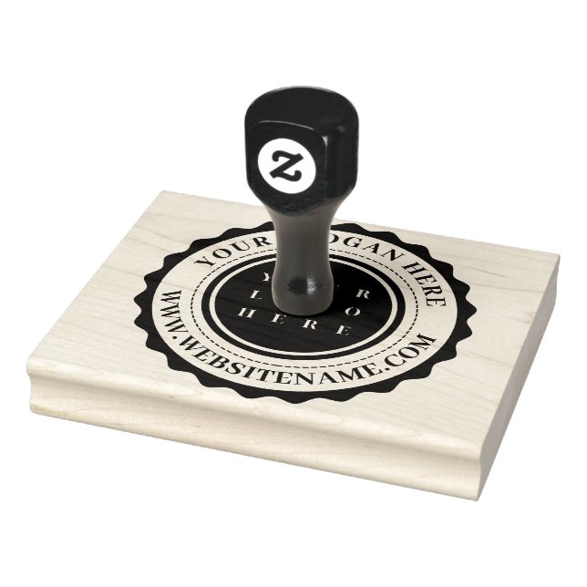 Personalized Business Logo Stationery Large Rubber Stamp (Stamp)