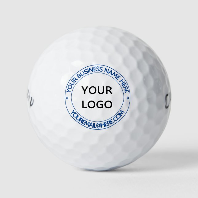 Personalized Business Logo Text Stamps Golf Balls (Front)