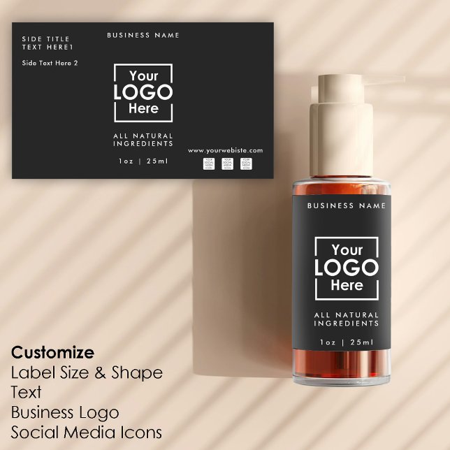 Personalized Business Logo & Text Template Label  (Personalized Business Logo & Text Template Label)