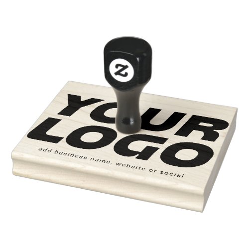 Personalized Business Logo Website Social Media Rubber Stamp