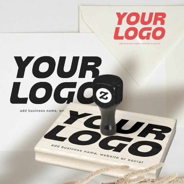 Personalized Business Logo Website Social Media Rubber Stamp (Creator Uploaded)