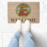 Personalized Business Logo Welcome Fiber Doormat