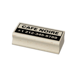 Personalized Business Maple Wood Stamp