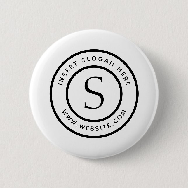 Personalized Business Monogram Button (Front)