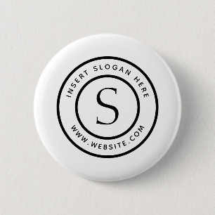 Personalized Business Monogram Button