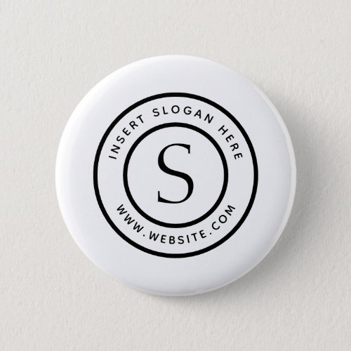 Personalized Business Monogram Button
