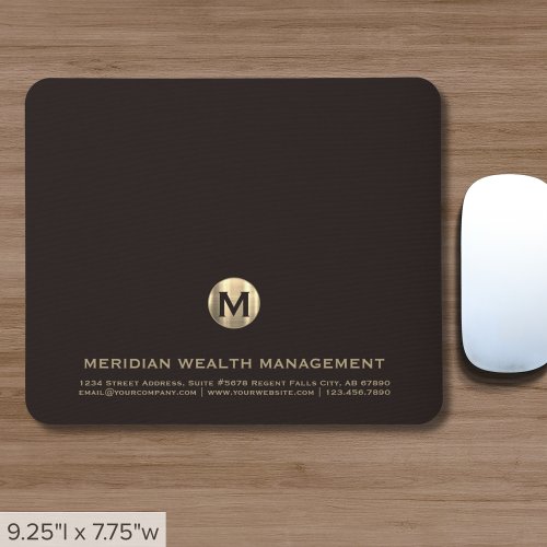 Personalized Business Monogram Mouse Pad