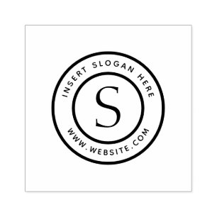 Personalized Business Monogram Rubber Stamp