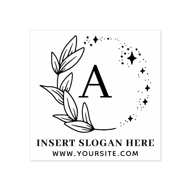 Personalized Business Monogram Self-inking Stamp (Imprint)