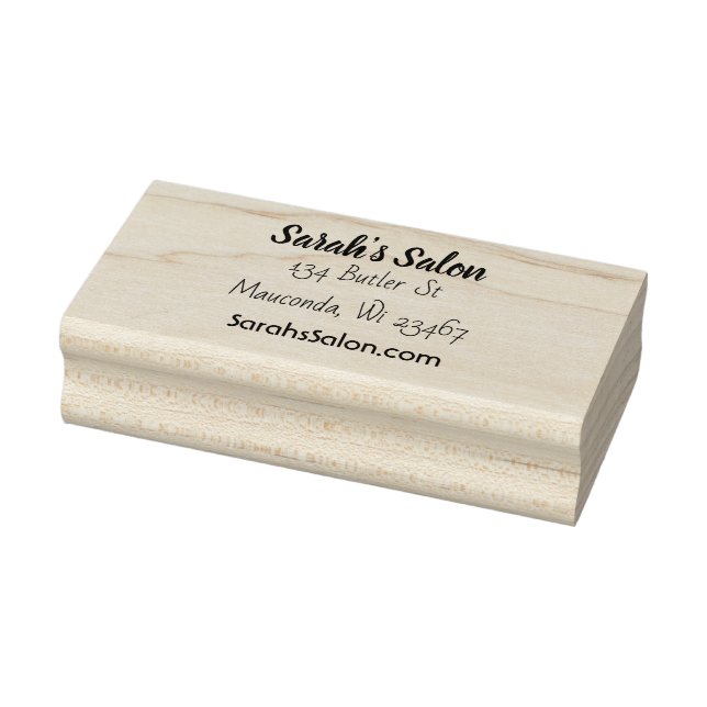 Personalized Business Name, Address and Email Rubber Stamp (Stamp)