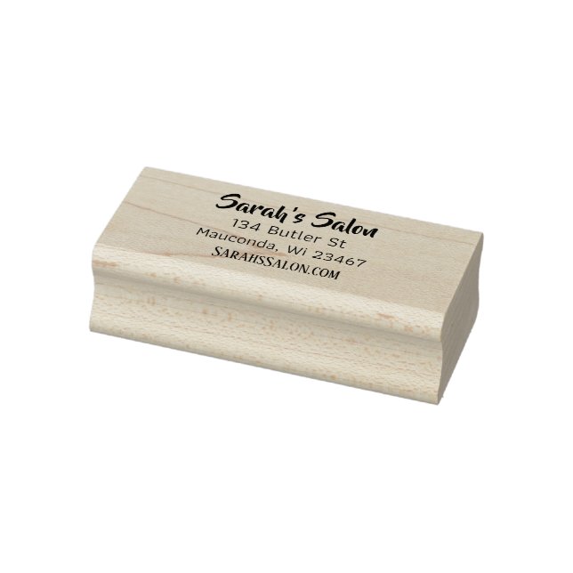 Personalized Business Name, Address and Email Rubber Stamp (Stamp)