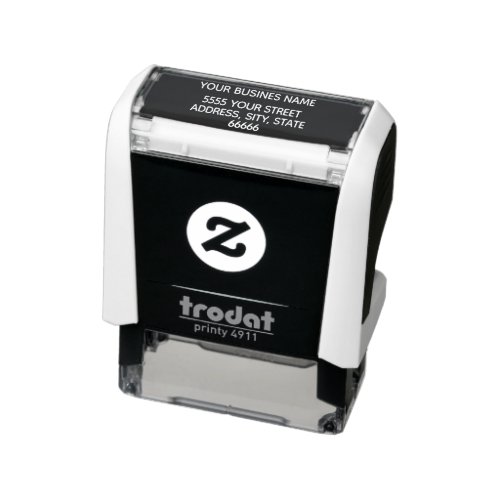 Personalized Business Name Address Company Office Self_inking Stamp