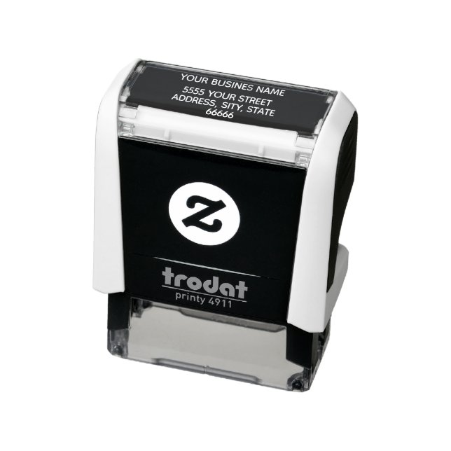 Personalized Business Name Address Company Office Self-inking Stamp (Product)