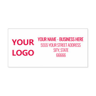 Personalized Business Name Logo Address Classic Self-inking Stamp