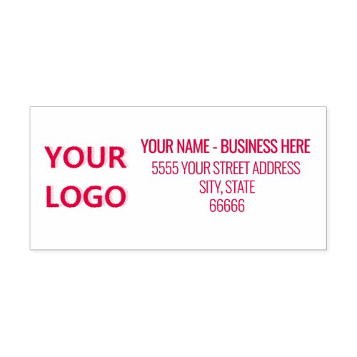 Personalized Business Name Logo Address Classic  Self_inking Stamp
