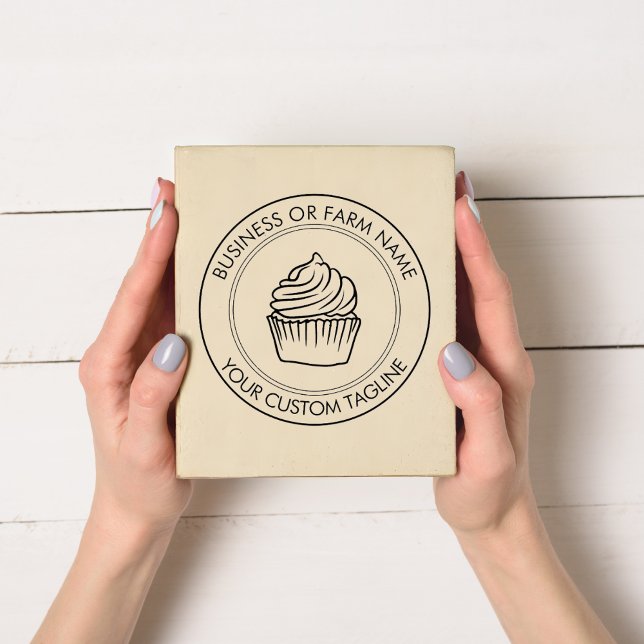 Personalized Business Name Logo Address Rubber Stamp (Creator Uploaded)