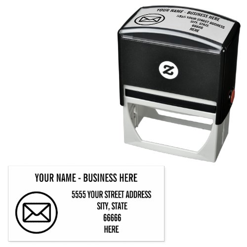 Personalized Business Name Logo Address Special Self_inking Stamp