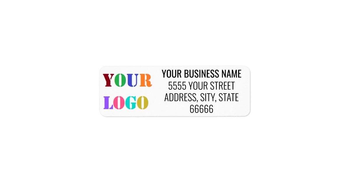Personalized Business Name Return Address Labels Zazzle