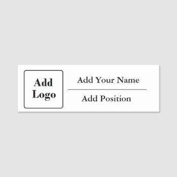 Personalized Business Name Tag by Everything_Grandma at Zazzle