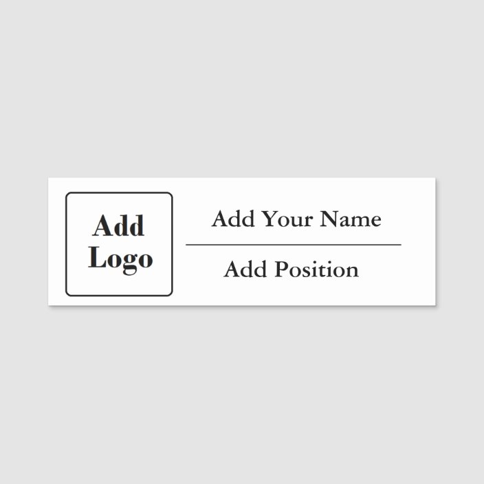 Personalized Business Name Tag | Zazzle.com