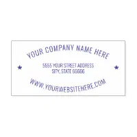 Personalized Business Name Website Address Stamp