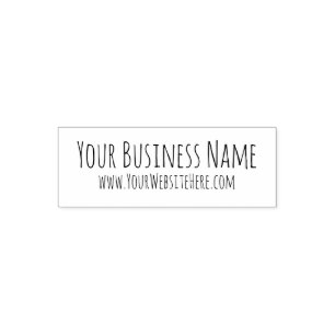 Personalized business name website stamp