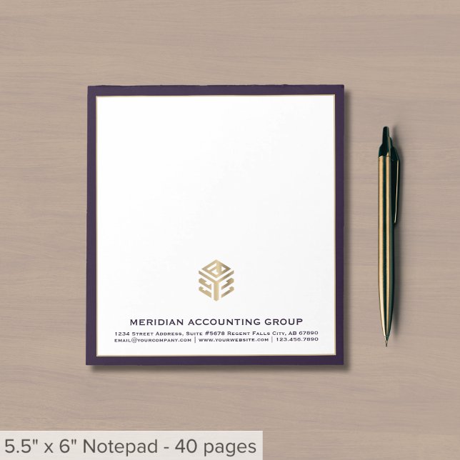 Personalized Business Notepad Custom Logo (Creator Uploaded)