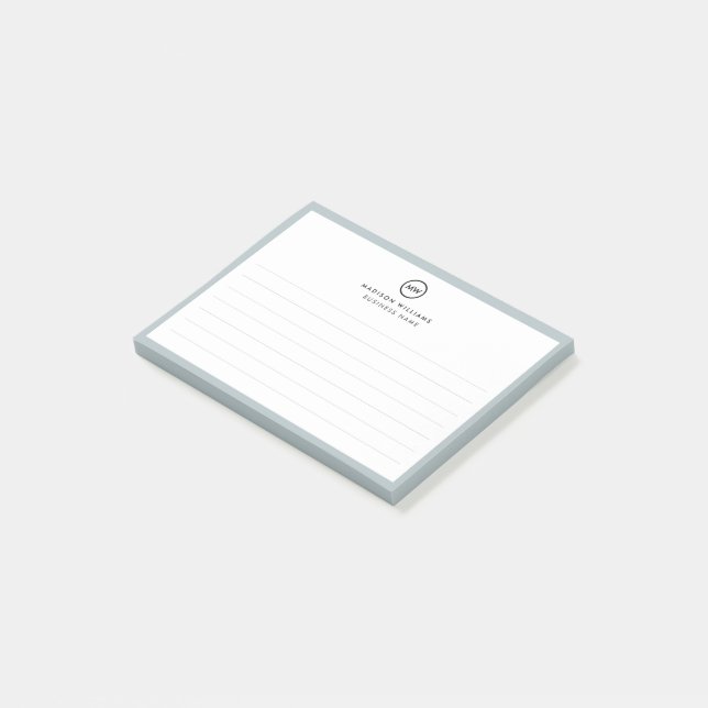 Personalized Business Notepad with Custom Logo (Angled)